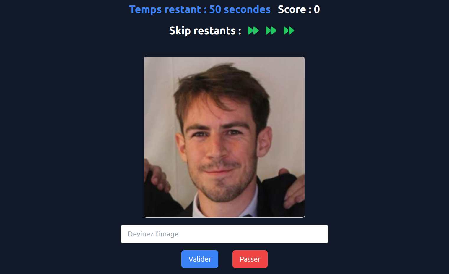 Quizz de reconnaissance d'images
